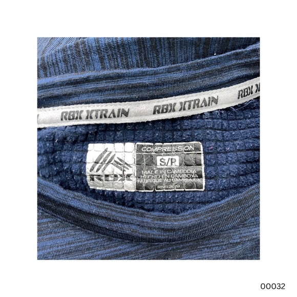 RBX Active Micro Grid Compression Top (Men's) (S) (Navy) - Picture 2 of 3